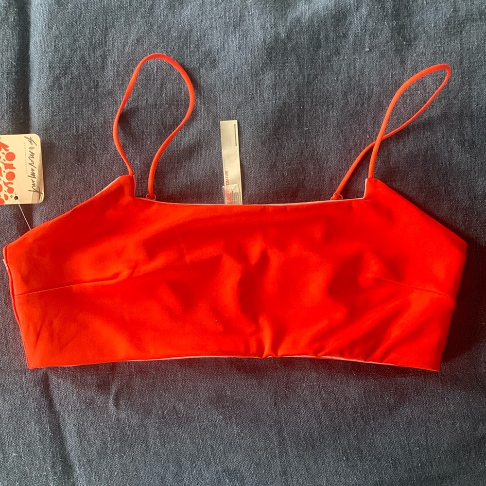 FP Movement red/pink bralette sz M